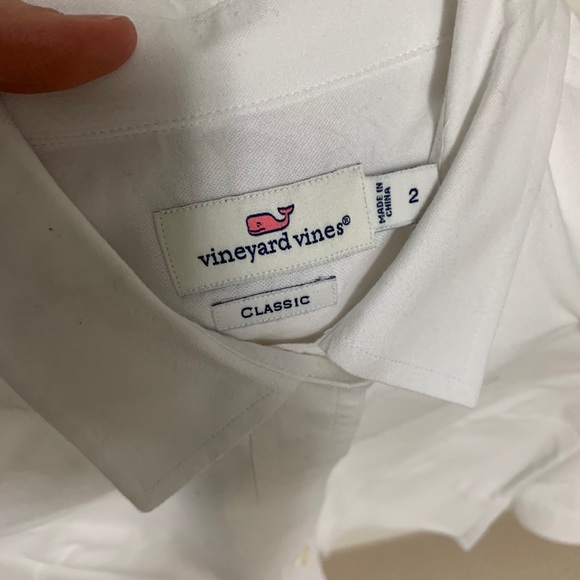 Vineyard Vines white long sleeve button down - Picture 2 of 3
